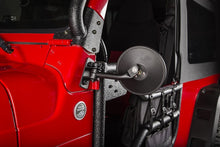 画像をギャラリービューアに読み込む, Rugged Ridge 97-18 Jeep Wrangler Textured Black Round Stubby Trail Mirror Kit