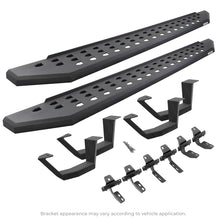 画像をギャラリービューアに読み込む, Go Rhino 2022 Toyota Tundra Crew Max Kit w/RB20 Running Board + Brkts + 4 RB20 Drop Steps - Tex. Blk