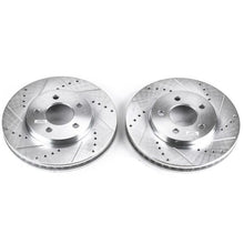 画像をギャラリービューアに読み込む, Power Stop 05-10 Ford Mustang Front Evolution Drilled &amp; Slotted Rotors - Pair