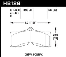 画像をギャラリービューアに読み込む, Hawk 78-82 Chevy Corvette HT-10 Performance Front Brake Pads
