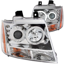 画像をギャラリービューアに読み込む, ANZO 2007-2013 Chevrolet Avalanche Projector Headlights w/ Halo Chrome