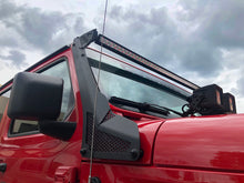 画像をギャラリービューアに読み込む, Go Rhino 18-20 Jeep Wrangler JL/JLU/Gladiator JT XE Windshield Light Bar Mount - 50in Single Row