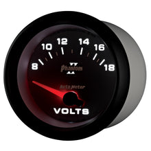 画像をギャラリービューアに読み込む, Autometer Phantom II 2-5/8in 18V Electric Voltmeter Gauge