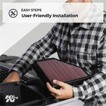 画像をギャラリービューアに読み込む, K&amp;N 17-19 SUZUKI SWIFT V L4-1.4L F/I Drop In Air Filter