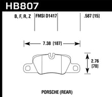 画像をギャラリービューアに読み込む, Hawk 2014 Porsche 911 Performance Ceramic Street Rear Brake Pads