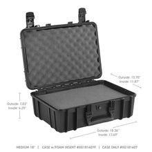 画像をギャラリービューアに読み込む, Go Rhino XVenture Gear Hard Case w/Foam - Medium 18in. / Lockable / IP67 - Tex. Black