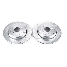 画像をギャラリービューアに読み込む, Power Stop 10-16 Hyundai Genesis Coupe Rear Evolution Drilled &amp; Slotted Rotors - Pair