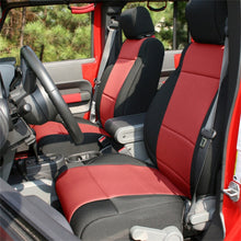 画像をギャラリービューアに読み込む, Rugged Ridge Seat Cover Kit Black/Red 07-10 Jeep Wrangler JK 2dr