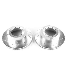 画像をギャラリービューアに読み込む, Power Stop 17-22 Ford F-550 Super Duty Rear Drilled &amp; Slotted Rotor - Pair