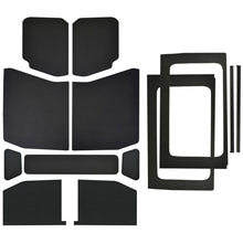 画像をギャラリービューアに読み込む, DEI 18-23 Jeep Wrangler JL 4-Door Boom Mat Complete Headliner Kit - 13 Piece - Black Leather Look