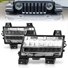 画像をギャラリービューアに読み込む, ANZO 2018-2021 Jeep Wrangler LED Side Markers Chrome Housing Clear Lens w/ Sequential Signal