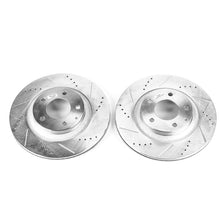 画像をギャラリービューアに読み込む, Power Stop 04-11 Mazda RX-8 Rear Evolution Drilled &amp; Slotted Rotors - Pair