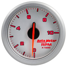 画像をギャラリービューアに読み込む, Autometer Airdrive 2-1/6in Tachometer Gauge 0-10K RMP - Silver