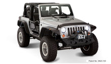 画像をギャラリービューアに読み込む, Bushwacker 07-18 Jeep Wrangler Flat Style Flares 4pc Fits 2-Door Sport Utility Only - Black