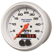 画像をギャラリービューアに読み込む, Autometer Marine White 3 3/8in 50MPH GPS Speedometer Gauge