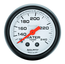 画像をギャラリービューアに読み込む, Autometer Phantom 52mm 120-240 Deg F Mechanical Water Temp Gauge