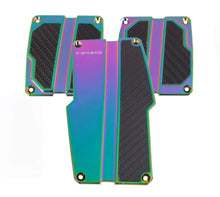 画像をギャラリービューアに読み込む, NRG Brushed Aluminum Sport Pedal M/T - Neochrome w/Black Carbon