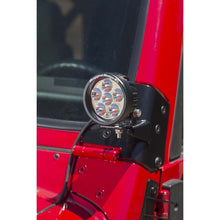画像をギャラリービューアに読み込む, Rugged Ridge 97-06 Jeep Wrangler TJ Windshield Hinge Light Brackets Black