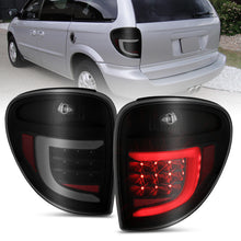 画像をギャラリービューアに読み込む, ANZO 2004-2007 Dodge Grand Caravan LED Tail Lights w/ Light Bar Black Housing Smoke Lens