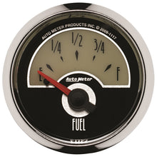 画像をギャラリービューアに読み込む, AutoMeter Gauge Fuel Level 2-1/16in. 240 Ohm(e) to 33 Ohm(f) Elec Cruiser
