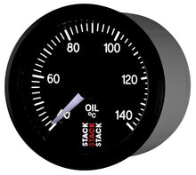 画像をギャラリービューアに読み込む, Autometer Stack 52mm 40-140 Deg C 1/8in NPTF Male Pro Stepper Motor Oil Temp Gauge - Black