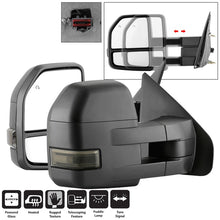 画像をギャラリービューアに読み込む, xTune 04-14 Ford F-150 Heated LED Telescoping Mirrors - Smoke (Pair) (MIR-FF15009S-G4-PWH-SM-SET)