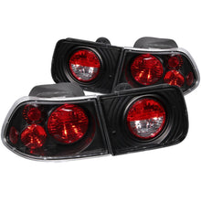 画像をギャラリービューアに読み込む, ANZO 1996-2000 Honda Civic Coupe Taillights Black