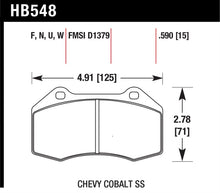 画像をギャラリービューアに読み込む, Hawk Miata Brembo / Renault Clio / Cobalt SS HP+ Street Front Brake Pads