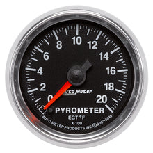 画像をギャラリービューアに読み込む, Autometer GS 0-2000 degree F Full Sweep Electronic Pyrometer Gauge