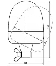 画像をギャラリービューアに読み込む, Hella Rota Compact 12V Amber Lens Beacon w/ Flexible Pole Mount