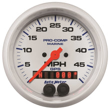画像をギャラリービューアに読み込む, Autometer Marine White 3 3/8in 50MPH GPS Speedometer Gauge