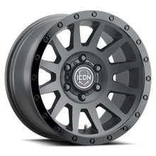 画像をギャラリービューアに読み込む, ICON Compression 18x9 6x5.5 0mm Offset 5in BS 106.1mm Bore Double Black Wheel