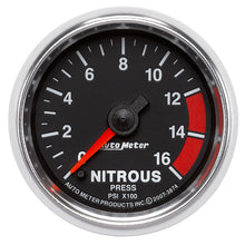 画像をギャラリービューアに読み込む, Autometer GS 2 1/16in. 1600PSI Nitrous Fuel Pressure Gauge