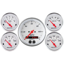 画像をギャラリービューアに読み込む, Autometer Arctic White 3-3/8in Electric Speedometer with 2-1/16in Volt/Water/Oil/Fuel
