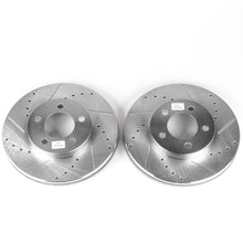 画像をギャラリービューアに読み込む, Power Stop 94-00 Ford Taurus Front Evolution Drilled &amp; Slotted Rotors - Pair