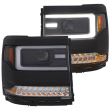 画像をギャラリービューアに読み込む, ANZO 16-17 Chevy Silverado 1500 Prjctr. Headlight Plank Styl. w/Amber (Only Work w/HID Equip. Truck)