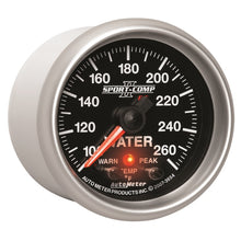 画像をギャラリービューアに読み込む, Autometer Sport-Comp II 52.4mm 100-260 Deg F Water Temp Peak &amp; Warn w/ Electronic Control Gauge