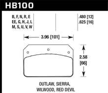 画像をギャラリービューアに読み込む, Hawk Dynalite/Outlaw/Sierra Caliper DTC-70 .625 Thickness Motorsports Brake Pads