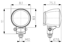 画像をギャラリービューアに読み込む, Hella WORK Lamp NA 0GR MG12 LT M70 1G0