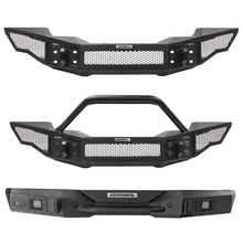 画像をギャラリービューアに読み込む, Go Rhino 07-20 Jeep Wrangler JL/JLU/JK/JKU/Gladiator JT Rockline Full Width Bumper w/ Overrider