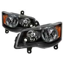 画像をギャラリービューアに読み込む, xTune 11-17 Dodge Grand Caravan OEM Style Headlights - Black (HD-JH-CHRTC08-AM-BK)