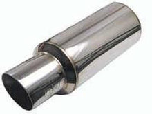 画像をギャラリービューアに読み込む, Injen 2 3/8 Universal Muffler w/Stainless Steel resonated rolled tip (Injen embossed logo)