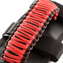 画像をギャラリービューアに読み込む, Rugged Ridge Paracord Grab Handles Red/Black Pair