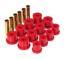 画像をギャラリービューアに読み込む, Prothane 81-87 GM K30 Rear Spring &amp; Shackle Bushings (w/ 1 3/8in OD Frame Shackle Bush) - Red