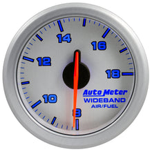 画像をギャラリービューアに読み込む, Autometer Airdrive 2-1/6in Wideband Air / Fuel Gauge 10:1-17:1 ARF Range - Silver