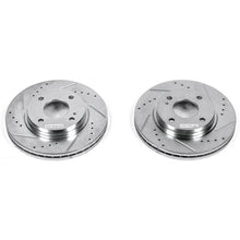 画像をギャラリービューアに読み込む, Power Stop 11-19 Ford Fiesta Front Evolution Drilled &amp; Slotted Rotors - Pair