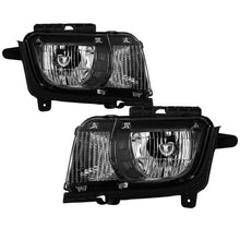 画像をギャラリービューアに読み込む, xTune 10-13 Chevrolet Camaro OEM Style Halogen Headlights - Black (HD-JH-CCAM10-OE-BK)