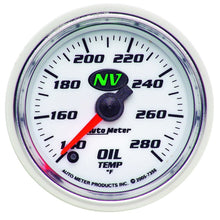 画像をギャラリービューアに読み込む, Autometer NV 2-1/16in 140-280 Deg F Digital Stepper Motor Oil Temp Gauge