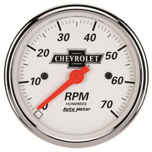 画像をギャラリービューアに読み込む, Autometer Arctic White GM 3-1/8in 7000RPM 4, 6, 8 Cyl Electrical Tachometer Gauge