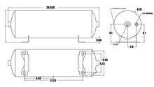 画像をギャラリービューアに読み込む, Ridetech Air Tank 2 Gallon Aluminum w/ 2- 1/4in Ports and 1- 1/8in Port